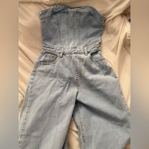 Denim one piece